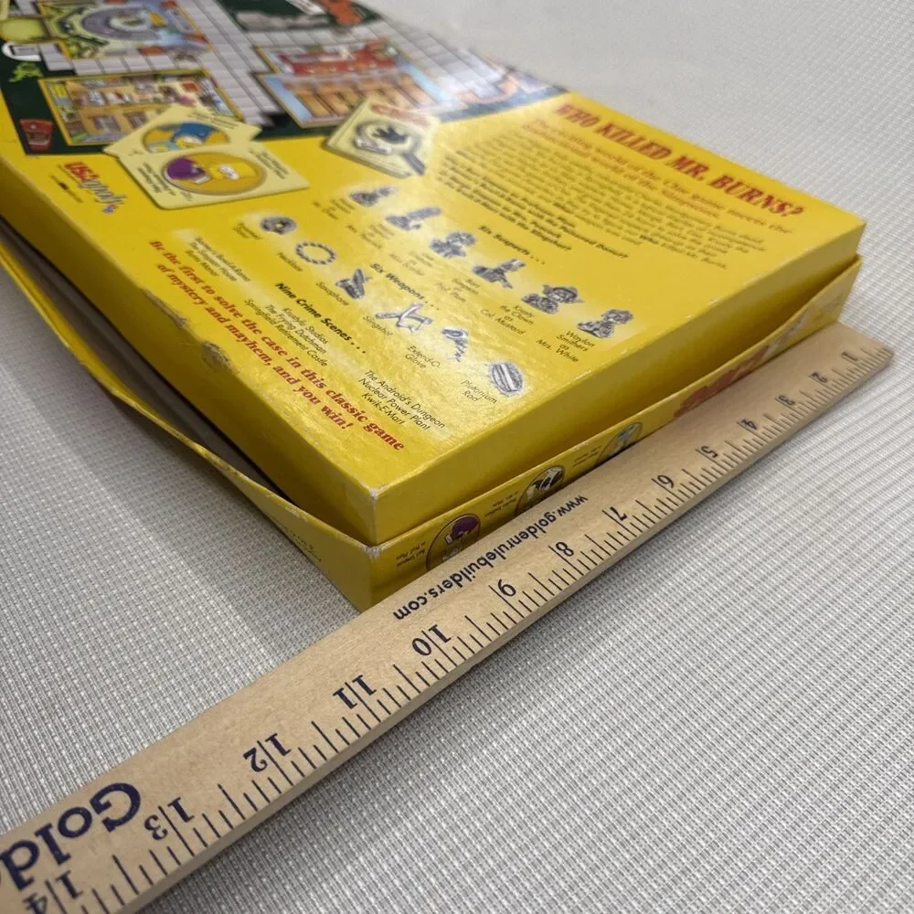 Vintage 2000 Parker Brothers The Simpsons CLUE Board Game
